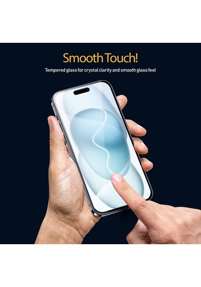 İphone 15 Serisi İle Uyumlu 5d Privacy Easyfit 2 Adet Kolay Uygulama Aparatlı Ekran Koruyucu Temperli Cam Hayalet Ekran İphone 15 Pro Max