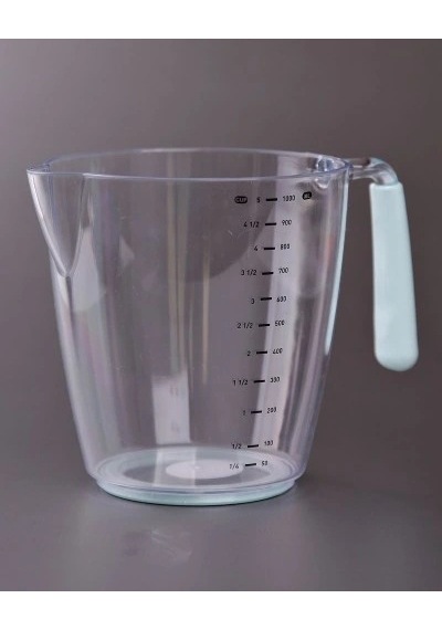 Ölçü Ve Hamur Kabı 1000 Ml - Silikon Sap Çok Renkli