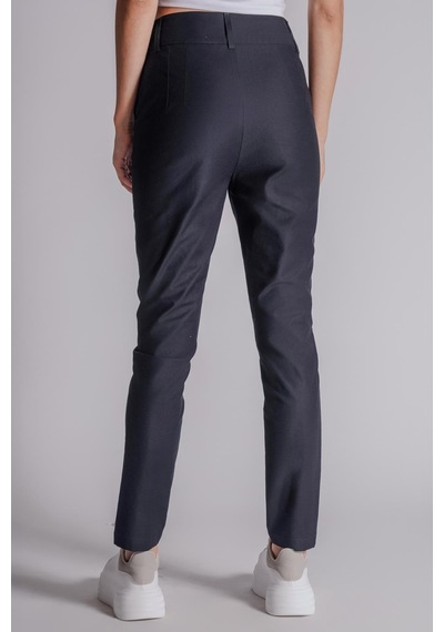 Braccas Kadın Yandan Cepli Pamuklu Chino Yüksek Bel Slim Fit Pantolon Lacivert Lacivert Braccas Kadın Yandan Cepli Pamuklu Chino Yüksek Bel Slim Fit Pantolon Lacivert Lacivert