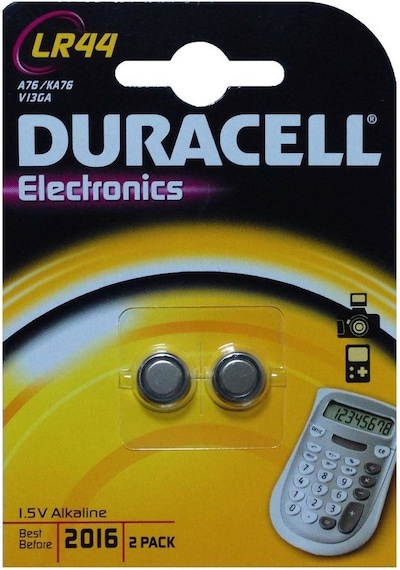 Duracell Lr44/ag13/a76 1.5 Volt Alkalin Pil 2&apos Li Paket