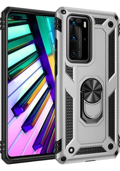 Huawei P40 Pro Kılıf Zore Vega Kapak Gri