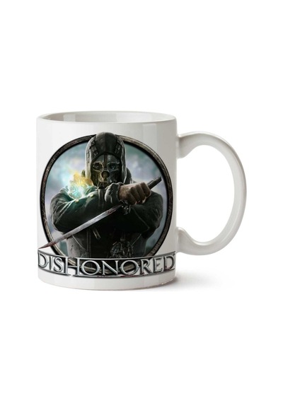 Dishonored-png-picture İki Tarafı Baskılı Kupa Bardak Çok Renkli