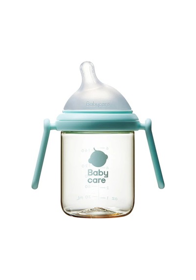 Baby Care Nopayon Pro Kulplu Biberon 160 Ml Mavi, 3-6 Ay Bebekler Için Alıştırma Bardağı