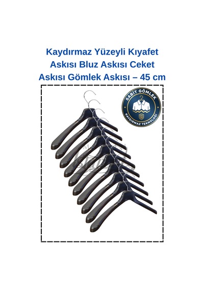 Elbise Askısı Kaydırmaz Abs Plastik Ceket Gömlek Bluz Kıyafet Askılığı Gardırop İçin 30 Adet Diğer
