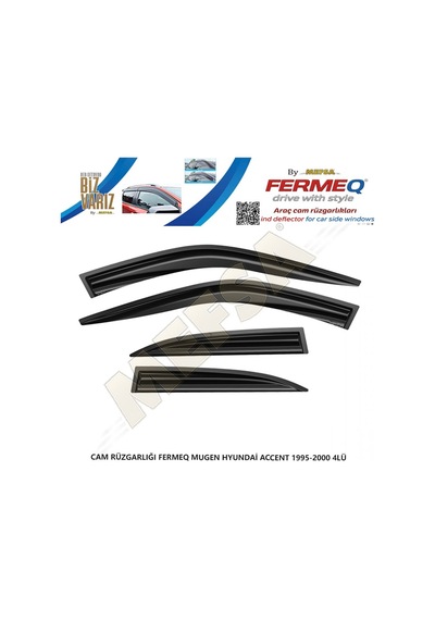 Cam Rüzgarlığı Fermeq Mugen Hyundai Accent 1995-2000 4lü