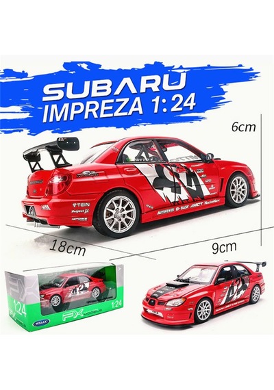 Subaru Impreza Performance Apr Model Araba - Welly 1/24 Ölçek