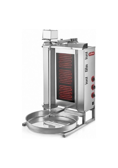 Silverinox Elektrikli 3 Radyan Üstten Motorlu Döner Makinesi 380v