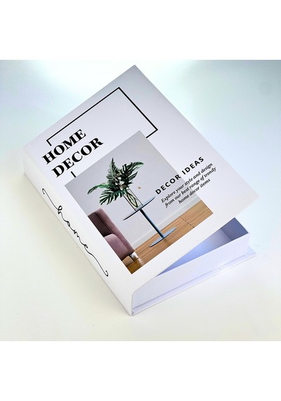 Bak Gel Al Kitap Görünümlü Dekoratif Kutu, Iskandinav Tarzı Gizli Saklama Kutusu Home Decor
