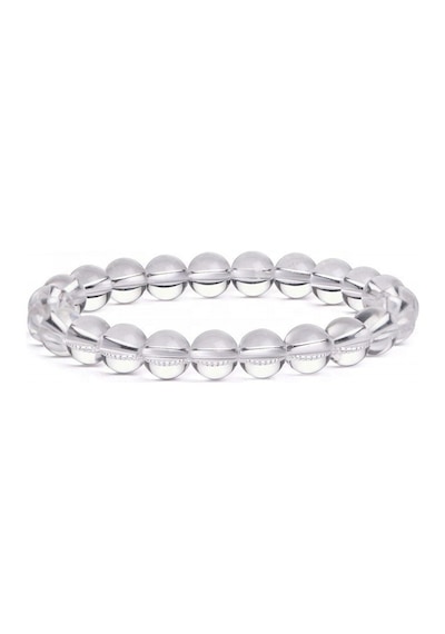Sertifikalı Doğal Kristal Kuvars Taşı Bileklik 8MM Çok Renkli