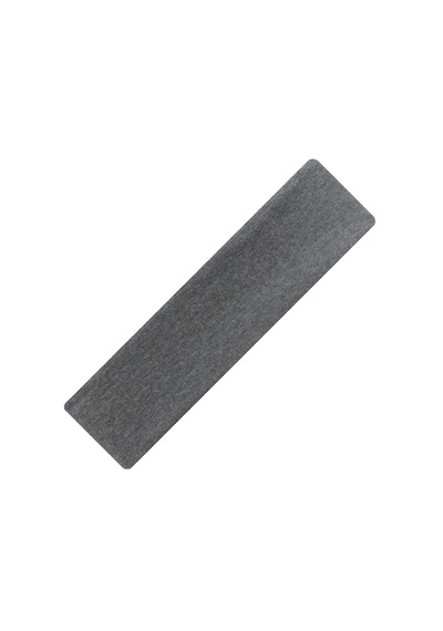 Saç Bandı Pamuk Kadın Bandana Spor Kafa Bandı Headband K. Gri Koyu Gri
