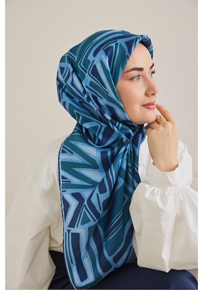 Silk Home Twill İpek Eşarp 11505-09 Mavi