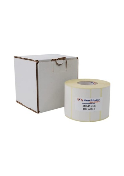 Eko Termal Terazi Etiketi 58mm X 40mm Ruloda 500 Adet 40mm Kuka Çapında Direk Termal Transfer Etiketi Diğer