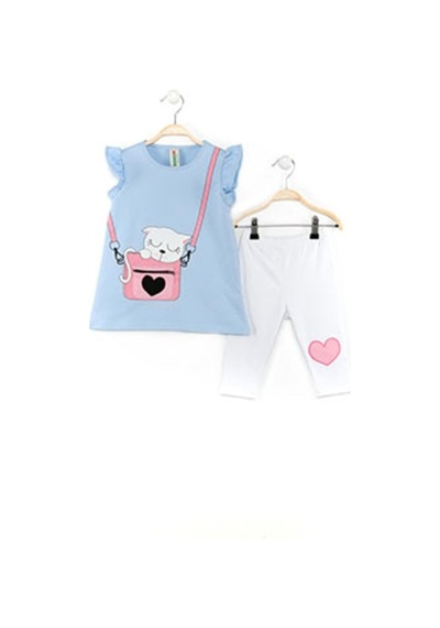 Denokids Çantada Pisi Tunik Takım Çok Renkli