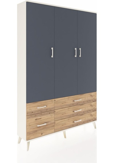 Arges Dolap 5 Raflı 5 Çekmeceli Tek Askılı 132x30x195 Aytaşı-antrasit/çam Antrasıt/atlas Çam Arges Dolap 5 Raflı 5 Çekmeceli Tek Askılı 132x30x195 Aytaşı-antrasit/çam Antrasıt/atlas Çam
