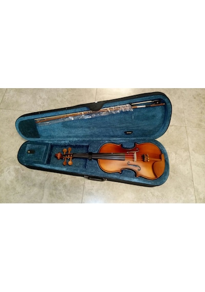 Kınglos Kng Pja-1003 Öğrenci Kemanı Mat 4/4 Kutulu, Ön Ladin, Arka Ve