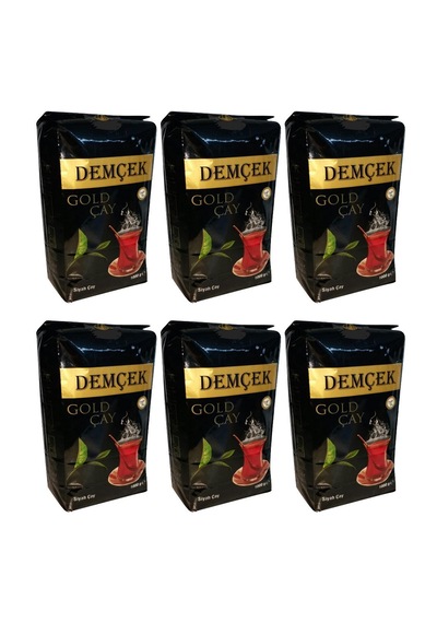 Demçek Siyah Gold Çay 1000 Gr X 6'li Avantaj Paket