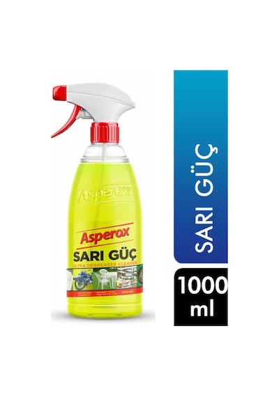 Asperox Sarı Güç Ultra Yağ Çözücü 1 Lt 20'li Paket 20'li Set