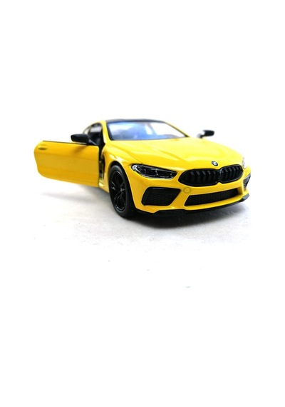 Kinsmart Bmw M8 Competition Coupe 1:38 Sarı Çek Bırak Model Araba