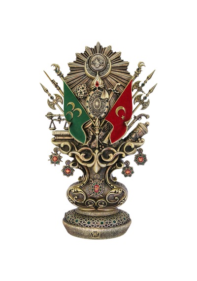 Nakkaş Osmanlı Boytu Battal Boy Antik Sarı / Yeşil Taşlı