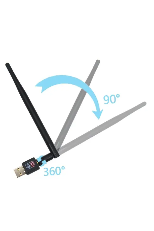 Antenli Usb Kablosuz Wireless 600 Mbps Wifi Çekim Yükseltici Adaptör Pc Ağ Lan Kartı Antenli Güçlendirici