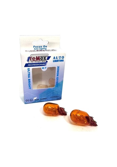 Turuncu T20 W21w 7440/7443 Tek Duy/çit Duy Sinyal&gündüz Aydınlatma Femex Natürel