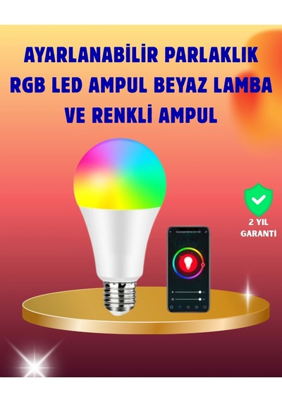 Hubrendy Kargo Enerji Verimli Akıllı Led Ampul, Uzaktan Kontrol Özellikli Diğer