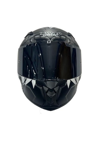 Sway Sw-820 Monster Full Face Kapalı Kask Beyaz - Siyah