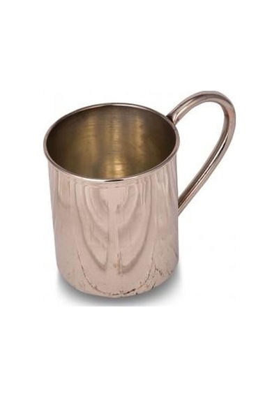 Turna Bakır Cup Bardak 2 No Düz 450 ML Nikel Turna0452-2