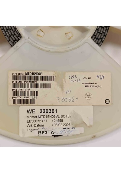 Mtd15n06vl 15a 60v To252 Mosfet Transistör 8 Adet