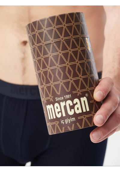 Mercan 3 Lü Lacivert Modal Boxer