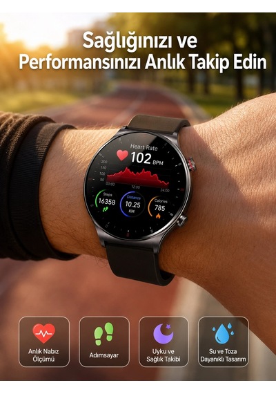 Çok Fonksiyonlu Akıllı Saat Bluetooth Bağlantılı Çağrı Cevaplayabilen Uzun Pil Ömrü Yeni Nesil