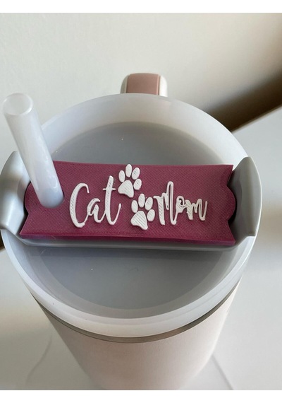 Cat Mom Yazılı Model Quencher İle Uyumlu Termos Kapağı 1.18 Lt Uyumlu Mor
