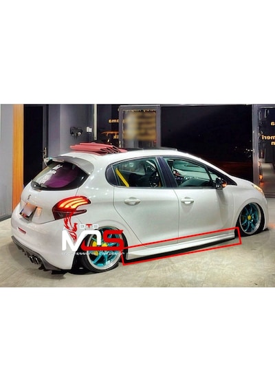 Peugeot 208 Marşpiyel Sağ Sol Takım Fiberglass Boyasız