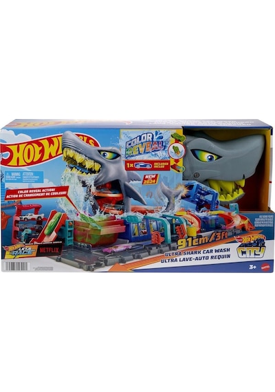 Hot Wheels Muhteşem Köpek Balığı Araba Yıkama Htn82 Lisanslı Ürün