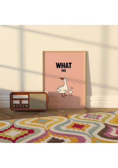 Ördek Posteri, Minimalist Duvar Sanatı, Komik Poster, Komik Hayvan Posteri