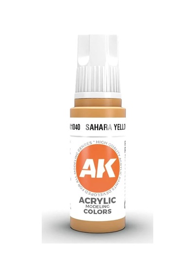 Ak Interactive 11040, 17 Ml. 3gen Sahara Yellow Maket Boyası Standart