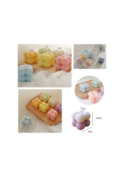 Bubble Mum Silikon Kalıbı 3d Mini Çoklu Bubble Çikolata Kalıbı 15 Li Beyaz