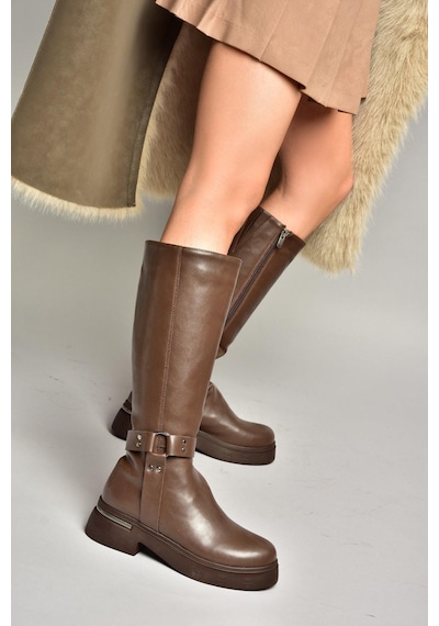 Fox Shoes T996663009 Kahverengi Alçak Topuklu Kadın Çizme Kahverengi-suni Deri Kahverengi Fox Shoes T996663009 Kahverengi Alçak Topuklu Kadın Çizme Kahverengi-suni Deri Kahverengi