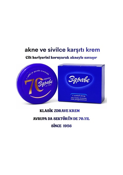 Zdrave Klasik Sivilce - Akne - Pişik Kremi 30 G