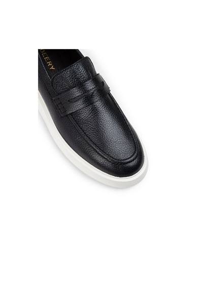 Deery Hakiki Deri Lacivert Erkek Loafer Ayakkabı - 01964mlcve01 Lacivert