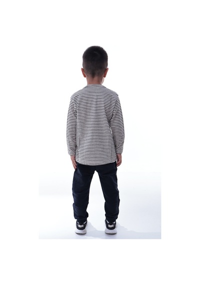 Erkek Çocuk Çizgili Uzun Kollu Tshirt Ve Rahat Jogger Alt Takım Günlük Spor Kombin Çok Renkli Erkek Çocuk Çizgili Uzun Kollu Tshirt Ve Rahat Jogger Alt Takım Günlük Spor Kombin Çok Renkli