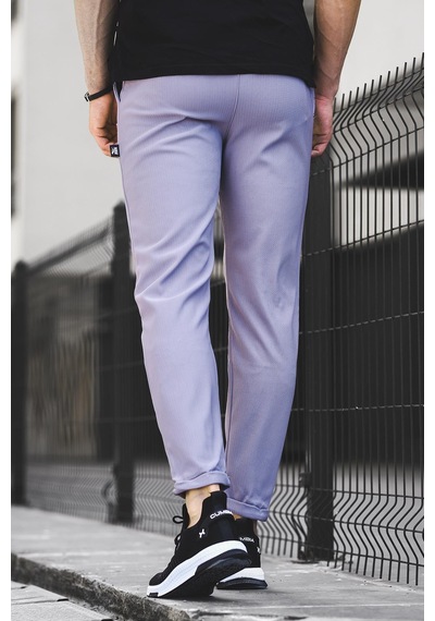 Oksit Norris Duble Paça Fitilli Slim Fit Erkek Eşofman Altı 001