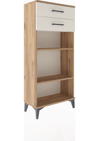 Arges Dolap 2 Raflı 2 Çekmeceli 60x30x134 Çam-aytaşı Atlas Çam
