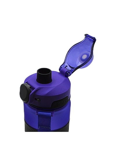 Noki Su Matarası Tritan Auto Kapak Soft Touch Silikon Bantlı Askılı 750 Ml Mor