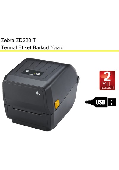 Zebra Zd 220t Termal Ve Ribonlu Etiket Barkod Yazıcı