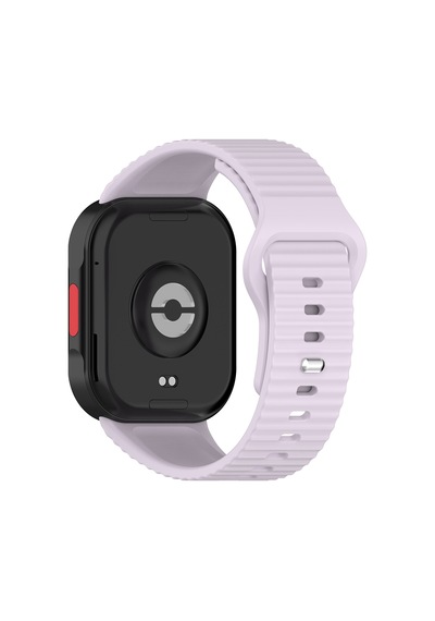 Redmi Watch 6 Silikon Kordon Tırtıklı Suya Dayanıklı Tasarım Lila