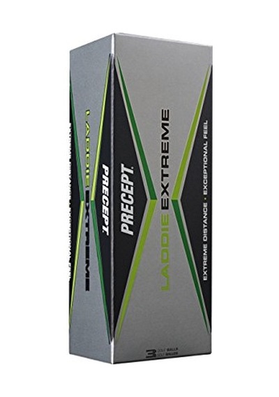Precept Laddie Extreme Golf Topları, 24'lü Paket, Beyaz, 2017 Açık Altın