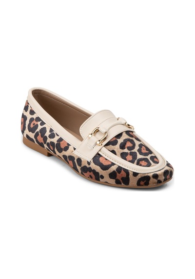Deery Bej Rengi Leopar Desen Kadın Babet - K2067zbejc01 Bej