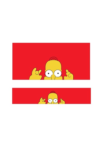 Oem Homer Simpson Şaşkın Tasarımlı Kırmızı 2'li Torpido Ve Pandizot Koruyucu Havlu Seti