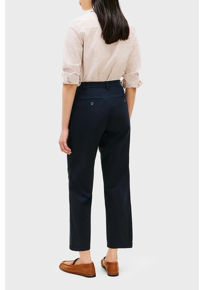 Tommy Hilfiger Pamuklu Slim Fit Yüksek Bel Pantolon Bayan Pantolon Ww0ww49647 C1g Lacivert Tommy Hilfiger Pamuklu Slim Fit Yüksek Bel Pantolon Bayan Pantolon Ww0ww49647 C1g Lacivert